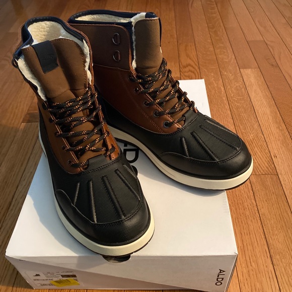 Aldo Men’s Flurry X Duck Boots in Brown and Black/Size 9/Winter Boots - Picture 3 of 10